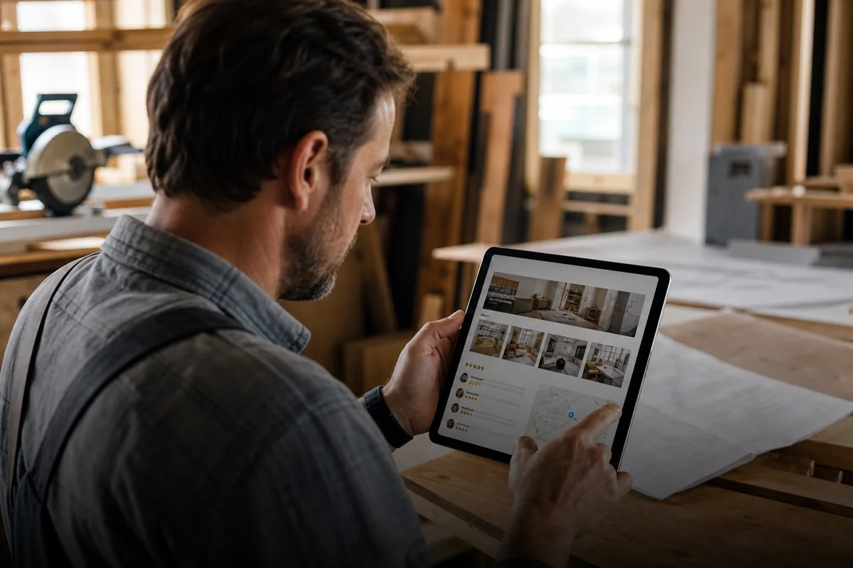 Perfil de contractor com categorias corretas no Google