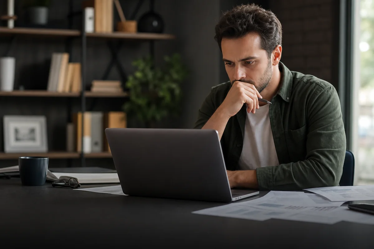 Cliente avaliando a credibilidade de um escritório