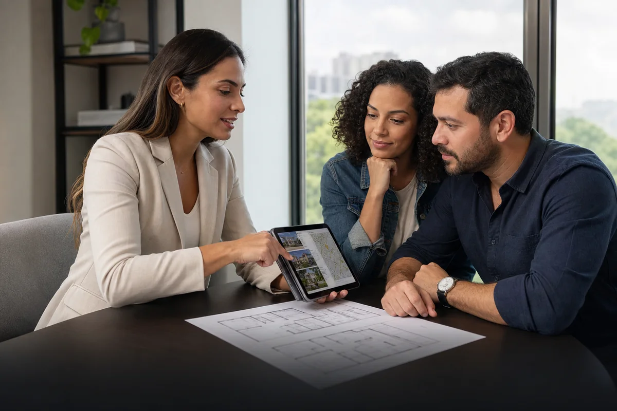 Equipe de consultoria em reunião de trabalho